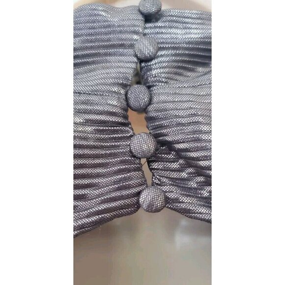 NEW FREE PEOPLE METALLIC OPEN BACK MILA MOCK NECK MAXI DRESS MEDIUM - Picture 10 of 13